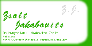 zsolt jakabovits business card